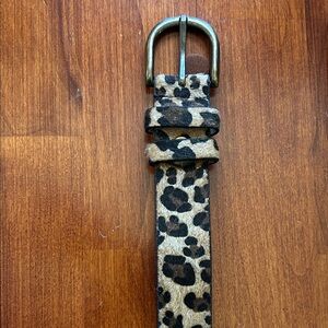 Leopard print ladies belt
